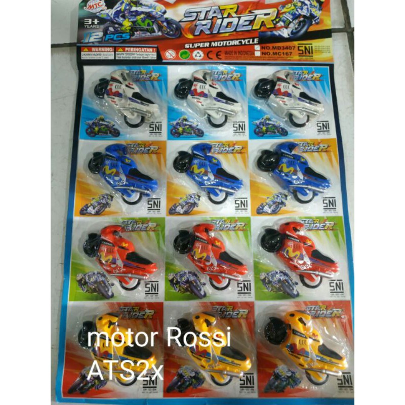 MOTOR GP ROSSI isi 12pc Mainan anak anak