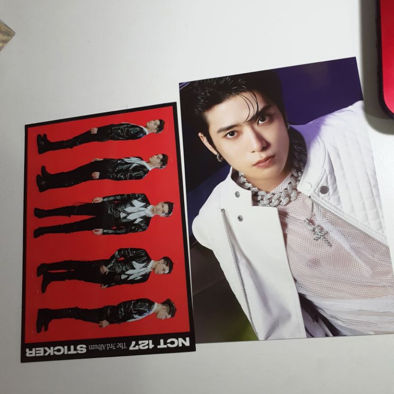 

postcard jaehyun + sticker taeyong