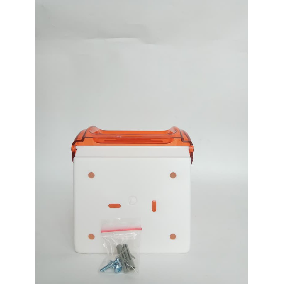 Tempat Tissue Roll Orange - Tissu Dispenser Roll - Tempat Tisu Toilet - Orange