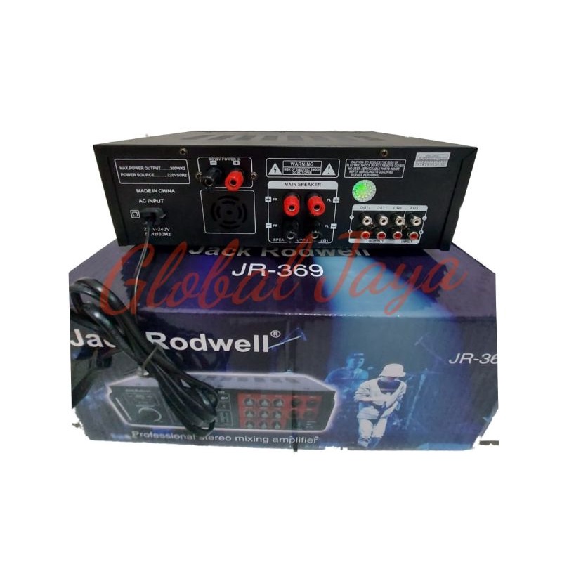 amplifier JACK RODWELL JR 369 digital amply JACK RODWELL JR369 bluetooth usb mmc / amply digital / mixer amplifier / amply karaoke / sound system