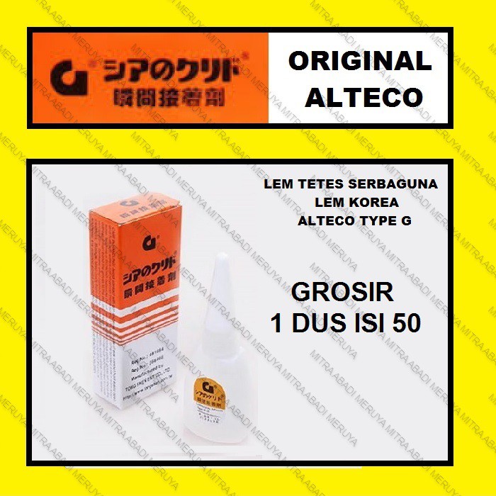 

GROSIR Lem Korea Lem G Alteco Lem Besi Lem Gila Lem Tetes