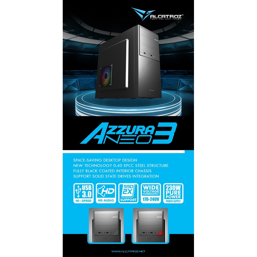 Casing Alcatroz Azzura NEO 3 Micro-ATX | Alcatroz Azzura NEO III m-ATX