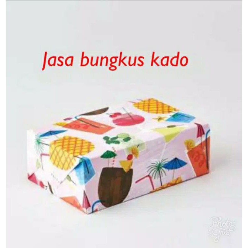 KERTAS KADO + JASA BUNGKUS KADO / PACKING TAMBAHAN KERTAS KADO / BUNGKUS HADIAH