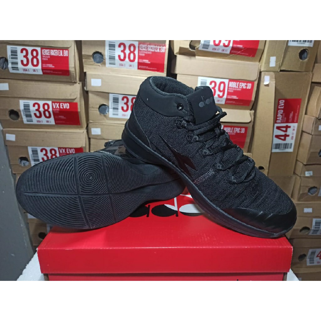 Sepatu Basket Pria Diadora Rebound DIAKB90201BK Hitam ORIGINAL