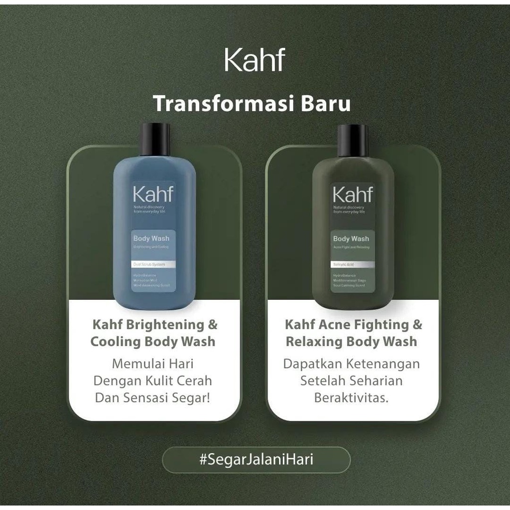 KAHF SABUN MANDI PRIA / BODY WASH BRIGHTENING DAN RELAXING