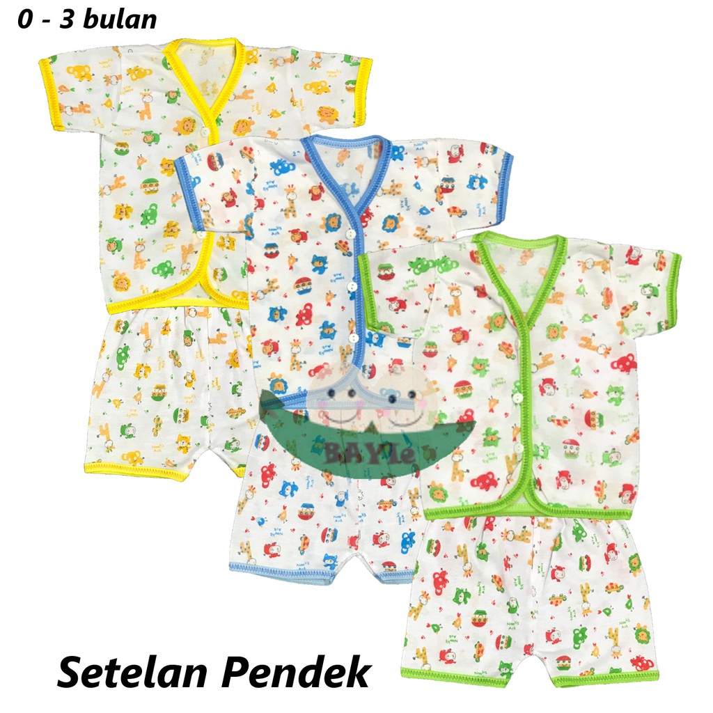 BAYIe - Paket Hemat Perlengkapan Baju Bayi Baru Lahir (New Born) Motif TABUR Ekonomis dan Murah PAKET BAJU TABUR