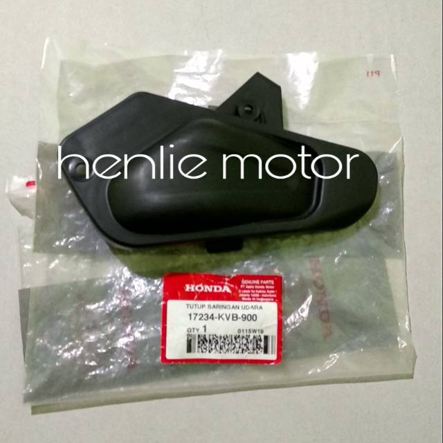 TUTUP SARINGAN UDARA KIRI VARIO 110 KARBU ASLI ORI 17234-KVB-900