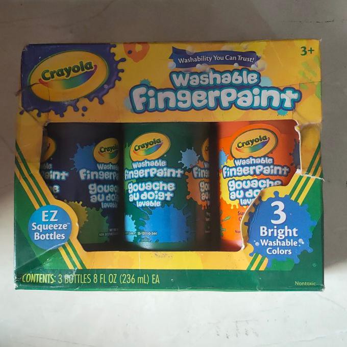 

TERBARU CRAYOLA 3 BRIGHT WASHABLE FINGER PAINT 236ML EACH PERALATAN MELUKIS ART SET MENGGAMBAR