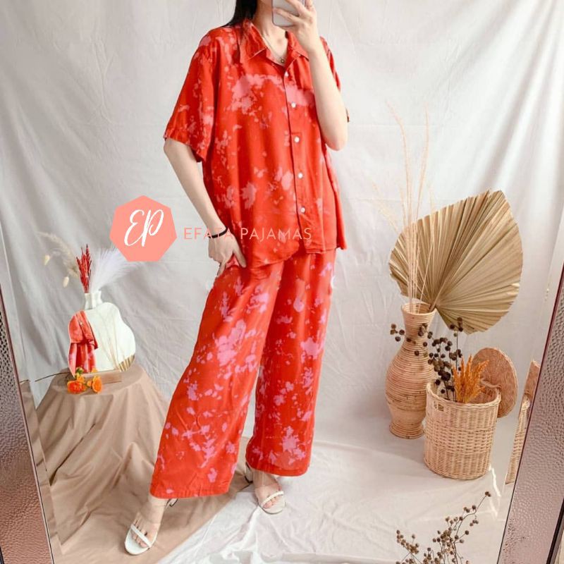 READY STOCK BAJU TIDUR SET / PIYAMA WANITA / BAJU TIDUR TIE DYE BALI / TIE DYE SET PREMIUM