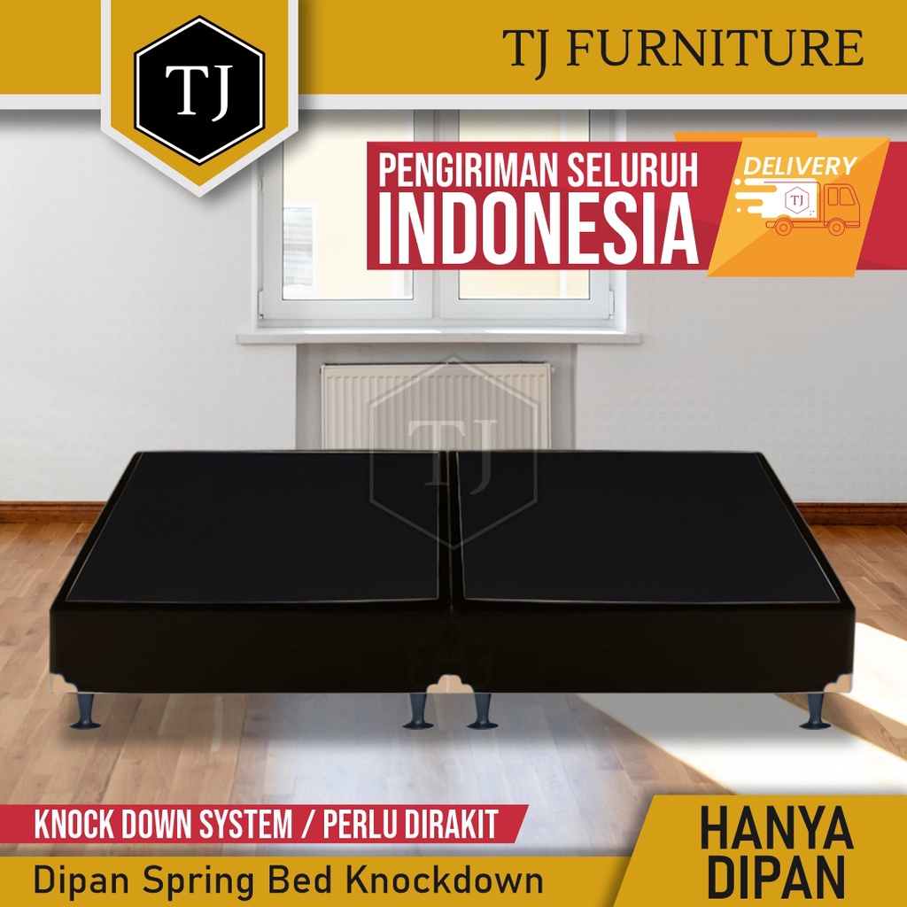 Dipan / Divan / Ranjang / Tempat Tidur / Springbed Exclusive Knockdown Ukuran 140 x 200 - 160 x 200 