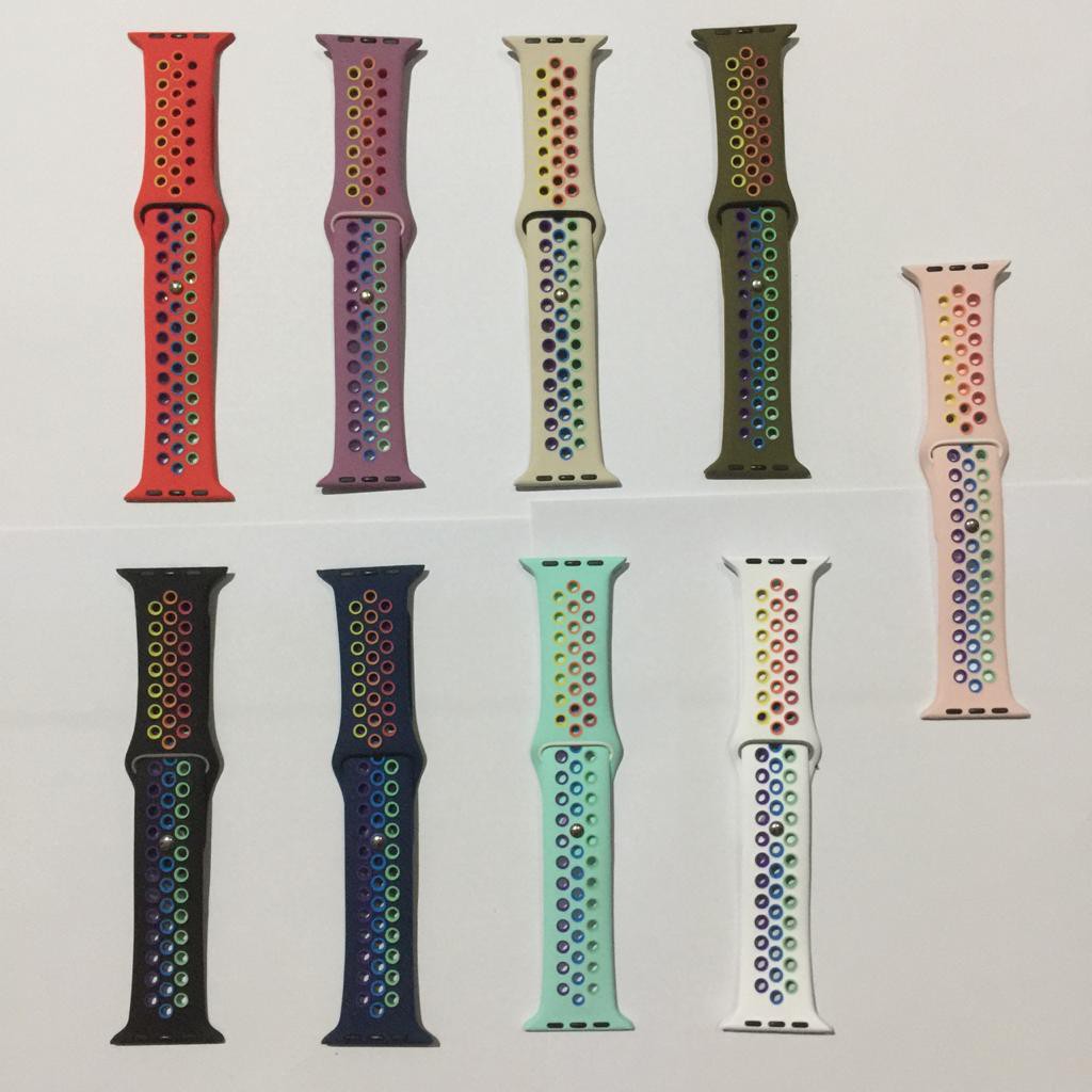 Strap Apple Watch Nike Rainbow Strap Band Sport Loop iWatch Replacement