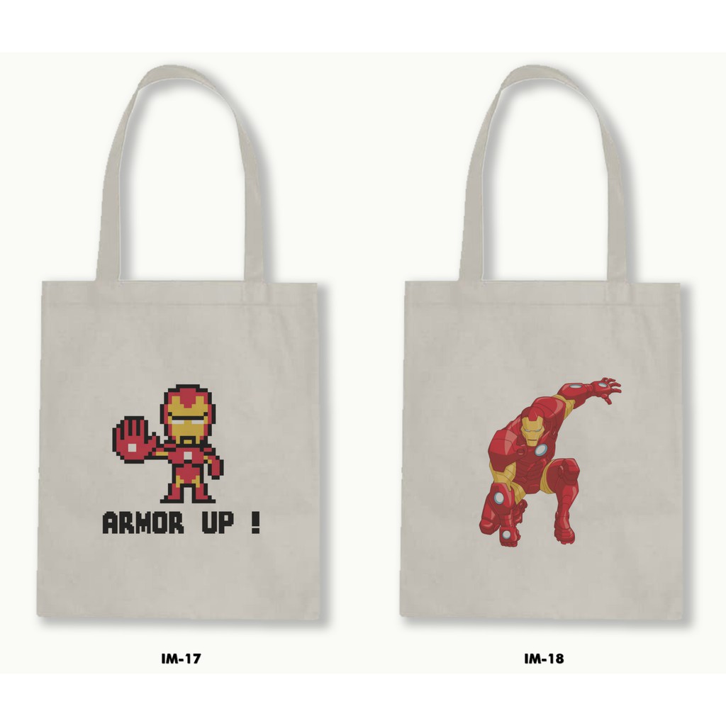 TOTE BAG BLACU - IRON MAN .01