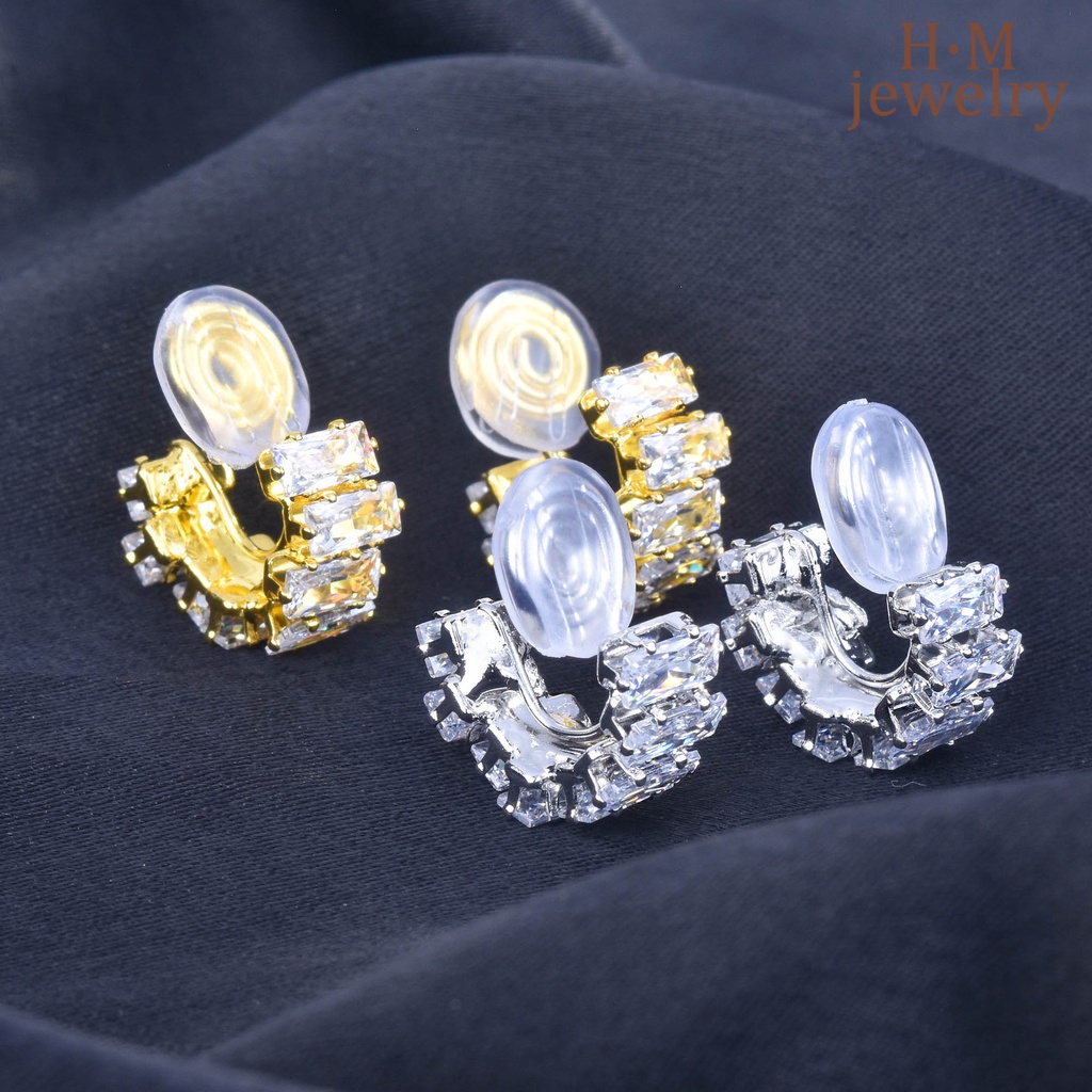 Anting Tusuk Asimetris Bahan Sterling Silver 925 Desain Lukisan Minyak Gaya Perancis Untuk Wanita