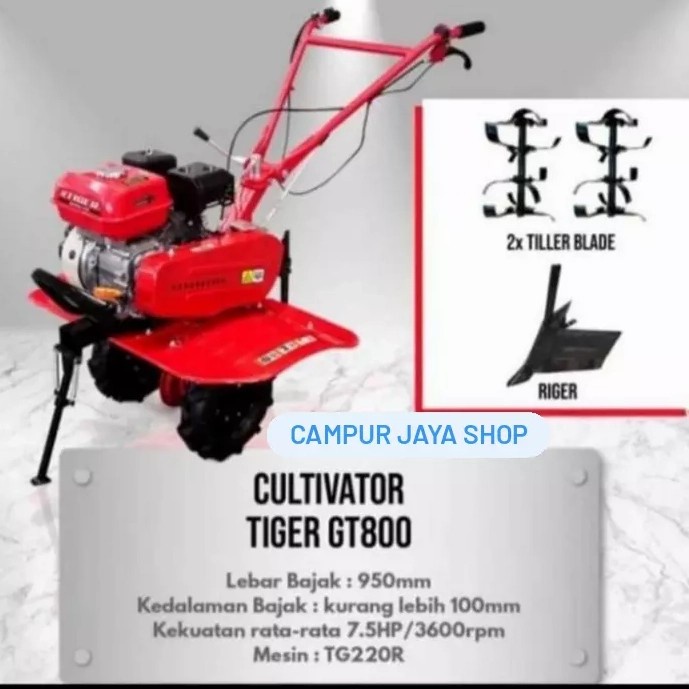 Traktor Mesin Bajak Sawah Mini Tiller Culvitator Kolektor Kebun Murah