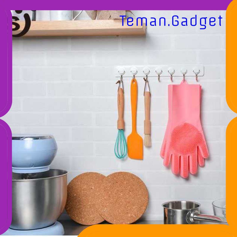 TG-DE454 FUNBAKY SARUNG TANGAN SIKAT MENCUCI MAGIC SILICONE GLOVES - E034