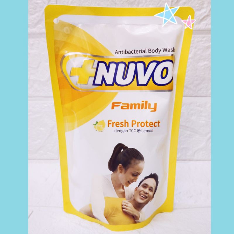 Nuvo Family kuning Sabun Cair Body Wash 400 ml Anti Bacterial