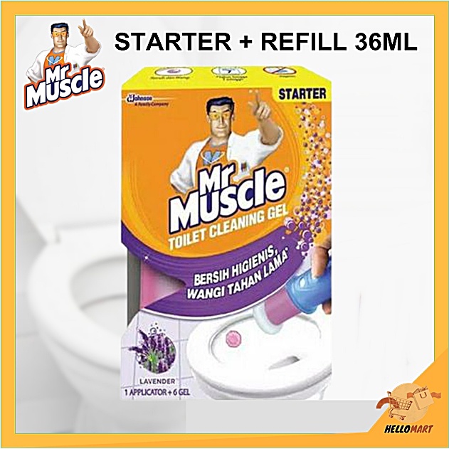 ORIGINAL Mr. Muscle Toilet Cleaning Gel STARTER 36ml / Mr Muscle Toilet Gel / HELLOMARTID