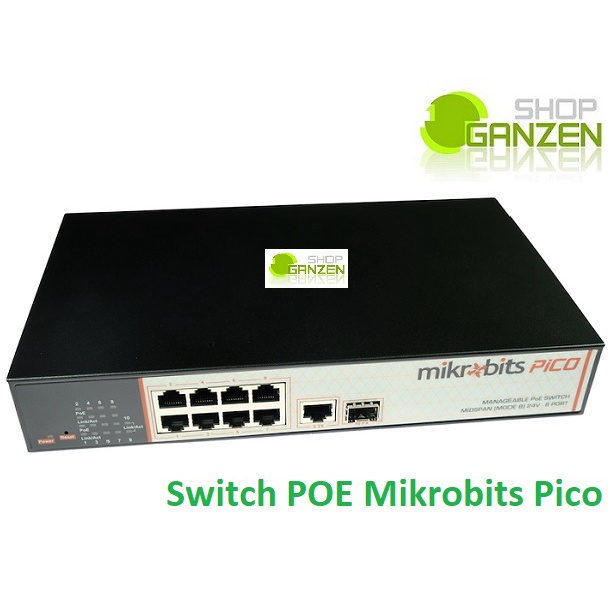 MikroBits WebSmart Manageable Switch 8 Port (Passive PoE) - Pico