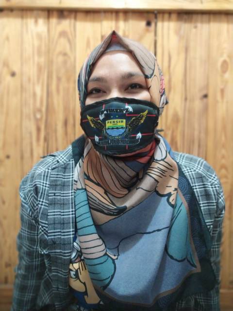 Masker mulut Persib karakter murah pria wanita