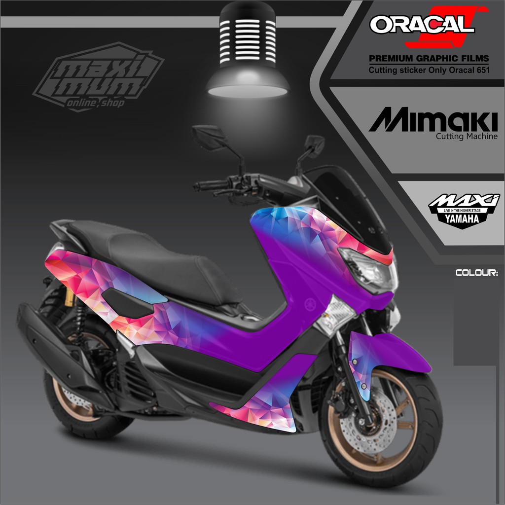 Decal Yamaha Nmax Full Body Ungu Shopee Indonesia