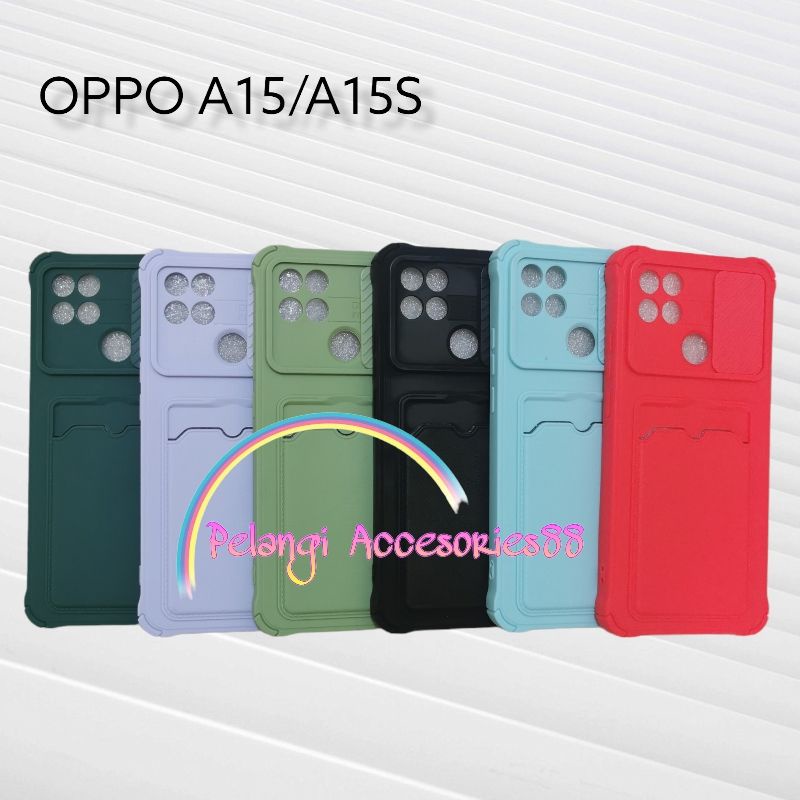 CASE OPPO A15 / A15S CASE SOFTCASE SLEDING WARNA WARNI