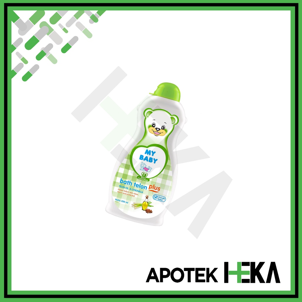 My Baby Bath Telon Plus - Telon Oil &amp; Citronella Sabun Cair Bayi Hijau (SEMARANG)