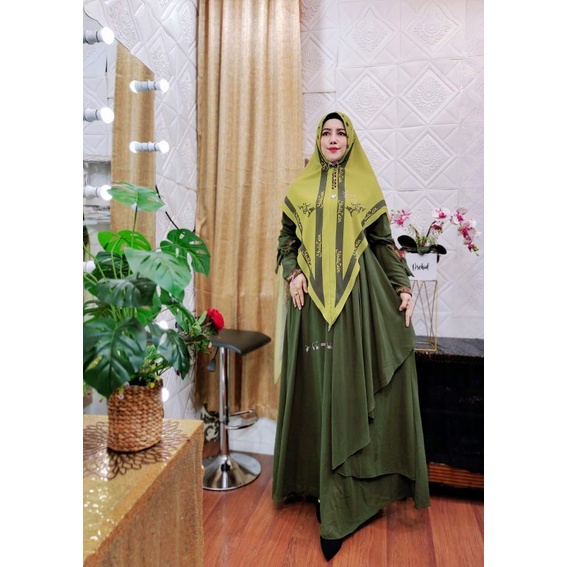 DRESS ALAYA PRINT YS PREMIUM SET*Original 
_By : Yodizein Syari_