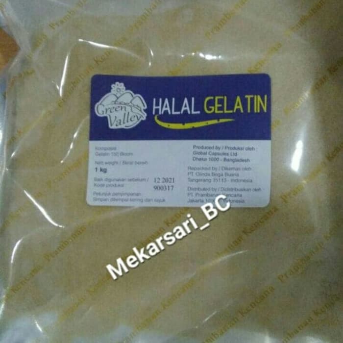 

GELATIN HALAL GREEN VALLEY 1 KG