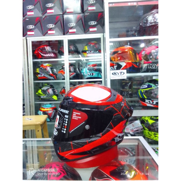 Helm Full Face KYT TT COURSE MARVEL VENOM SPIDERMAN LIMITED EDITION