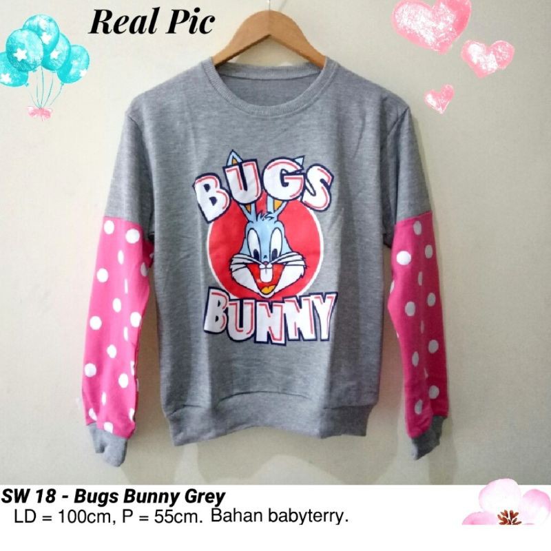 SWEATER CUTE,  BAJU LENGAN PANJANG CEWEK LUCU KARAKTER