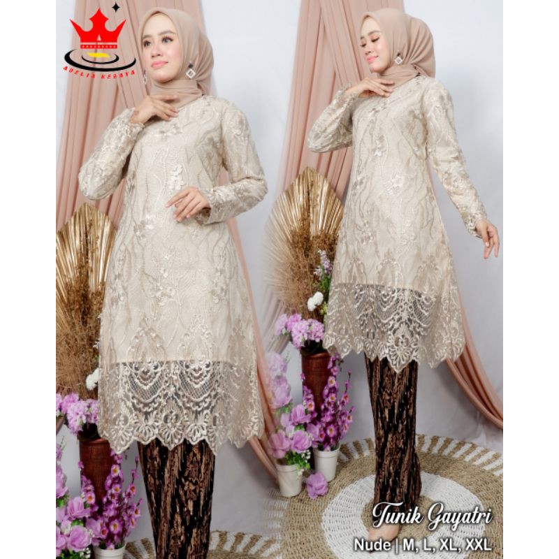 Kebaya Jumbo Ld 120 - Kebaya Tulle Big size - set Krbaya Tulle Jumbo