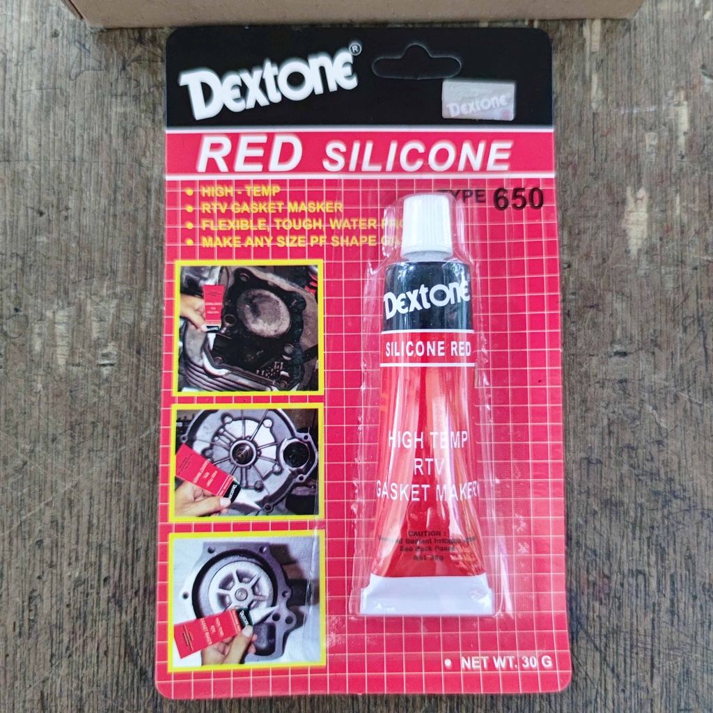 

Lem Dextone Red Silicone Kecil 30gr Tipe 650