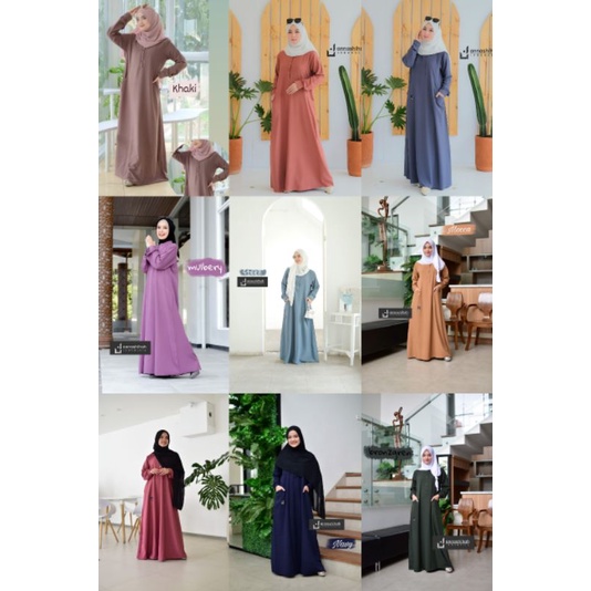 Zuneey Dress Annashihah / Gamis Abaya Terlaris Best Seller