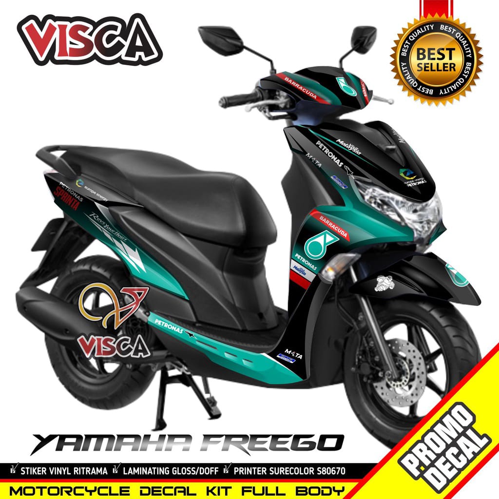 Decal Stiker Yamaha Freego Striping Yamaha Freego Stiker Variasi Yamaha Freego Petronas