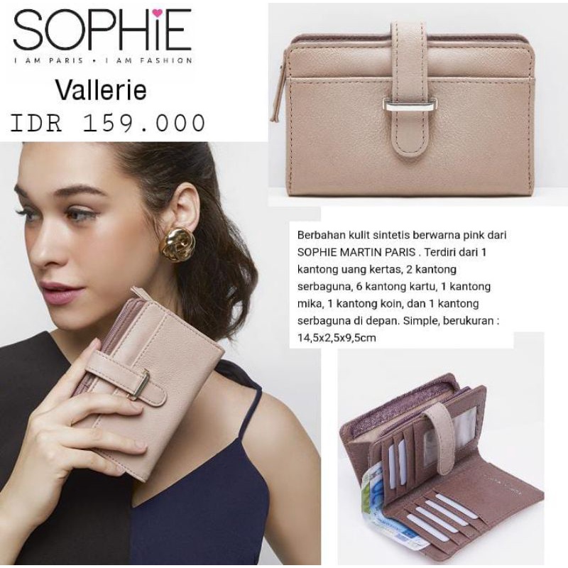 DOMPET VALLERIE SOPHIE PARIS DOMPET MINI DOMPET PENDEK DOMPET BEST SELLER SOPHIE MARTIN PARIS