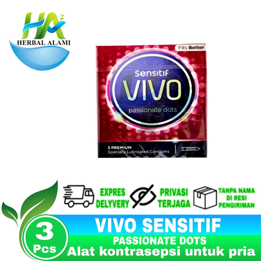 Kondom Vivo Passionate Dots isi 3