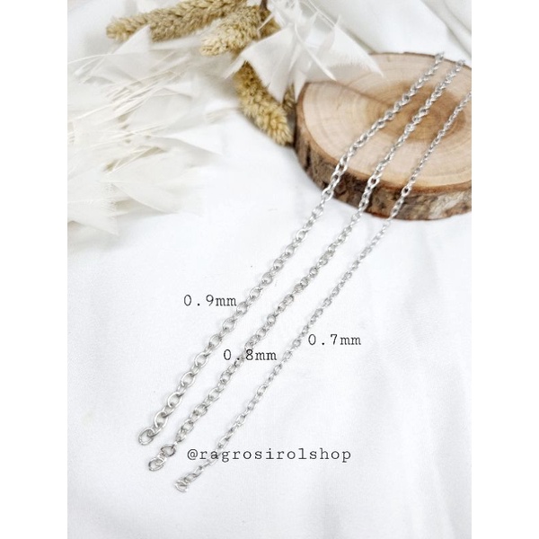 Rantai kalung silver - rantai meteran