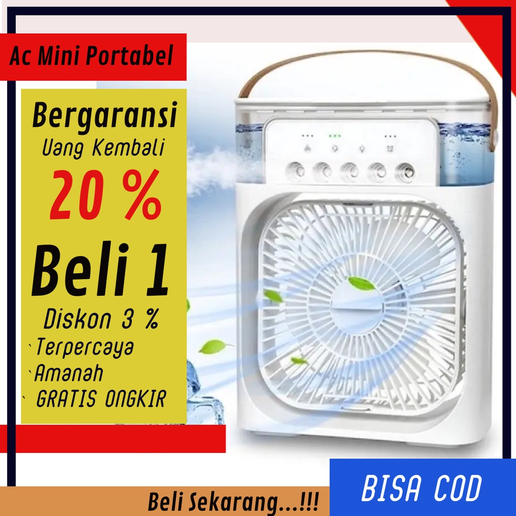 Ac Mini Portable 600 ml Kipas Ac Air Cool Kipas Pendingin Udara Portabel Pendingin Udara Evaporatif 