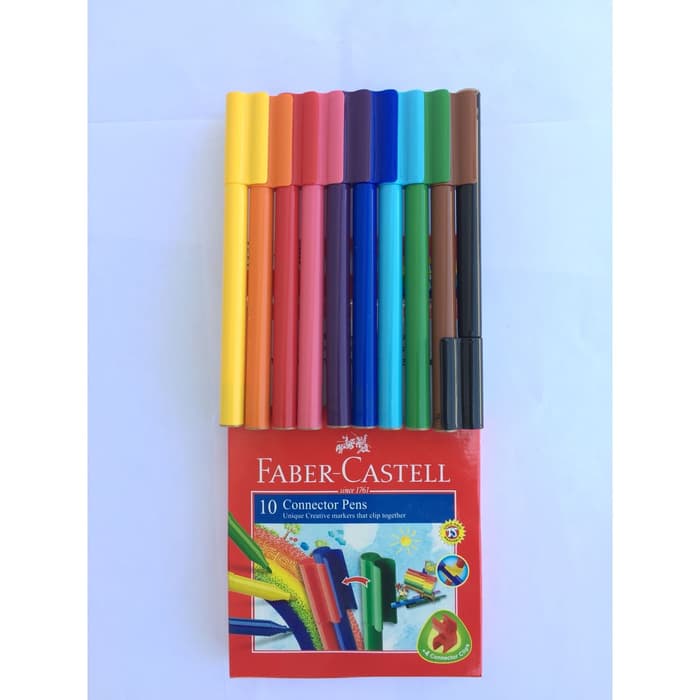 

H7Y Connector Pen Faber Castell 10 Warna #11150A Spidol Colours Craft - SHSNP