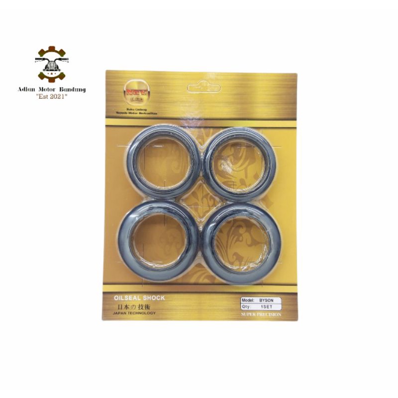SEAL SEL SIL SHOCK SHOK SOK DEPAN YAMAHA BYSON DAN SEAL TUTUP ABU SET NAGOYA