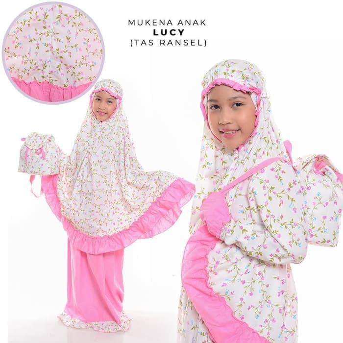 Mukena Anak Katun Lucy ( Tas Ransel )