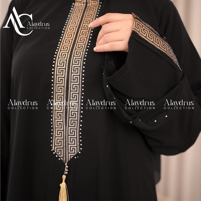 New Abaya Gamis Maxi Dress Arab Saudi Bordir Zephy Turki Umroh Dubai Turkey India Wanita Hitamjo Haidy