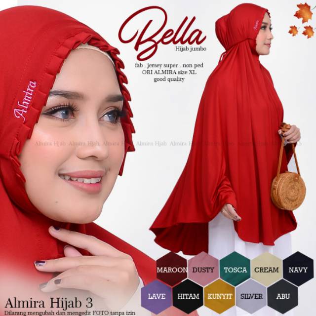 Bella Hijab Jumbo by Almira (8/3/20)