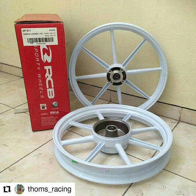 Velg RCB SP811 satriaf gsx 150r putih hitam