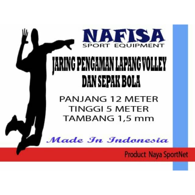 Jaring pengaman lapang voli dan sepak bola