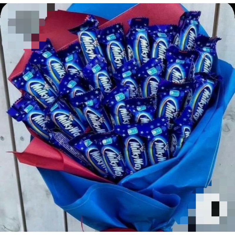 

Bucket snack tema biru merah