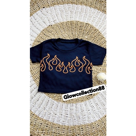 Crop Top Wanita Hanabi Rib (LD 88, P 40)