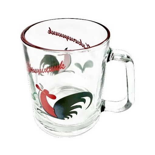 Kedaung Kukuruyuk Cangkir  Kaca  Glass Mug 330 mL Shopee 