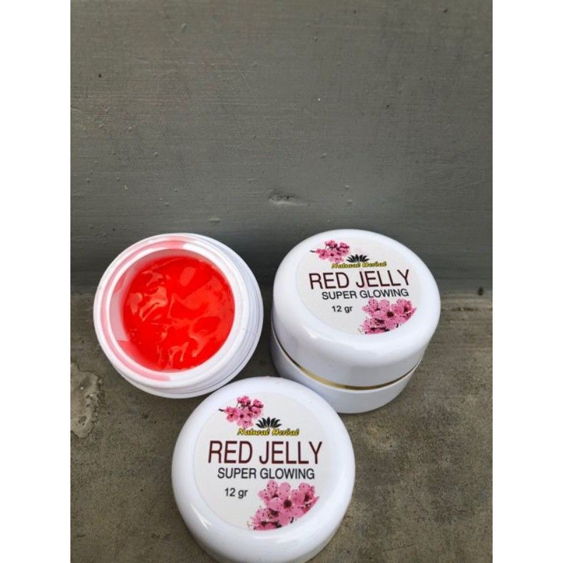 Red Jelly Super Glowing Kemasan Besar 12 Gram