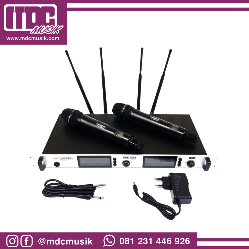 Recording tech RT SUPER200 Wireless Microphone RT-SUPER200  - MDC Musik Surabaya